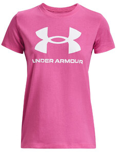 Triko Under Armour UA SPORTSTYLE LOGO SS-PNK 1356305-659