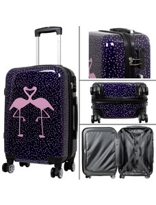 Cestovní zavazadlo - Kufr - Monopol - Flamingo - Velikost S - Objem 36 Litrů