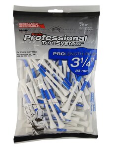 Pride PTS 3 1/4" - 83 mm Tees Blue Pack 75 white