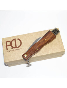 Tvujoriginal Dřevěný nůž na houby s vlastním textem, rukojeť 11,5cm