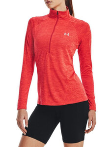 Triko s dlouhým rukávem Under Armour Tech 1/2 Zip - Twist-RED 1320128-638