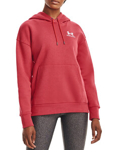 Mikina s kapucí Under Armour Essential Fleece Hoodie-RED 1373033-638