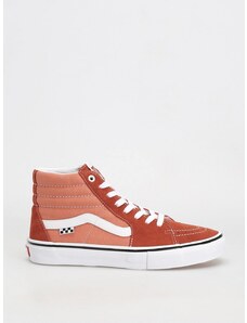 Vans Skate Sk8 Hi (burnt ochre)červená