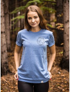 Happy Nature Zachraňte dámské tričko Planet B - modré