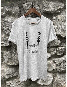 Happy Nature Zachraňte dámské tričko Just hanging - šedé