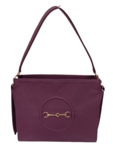 CHIARA Elegantní kabelka do ruky i přes rameno fialová