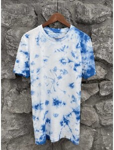 Happy Nature Zachraňte pánské tričko batikované - modré