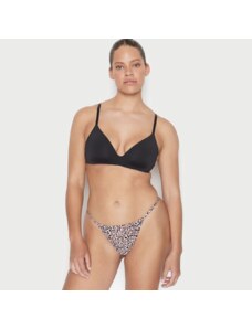 Victoria's Secret leopardí strečové bavlněné tanga kalhotky Stretch Cotton V-String Panty