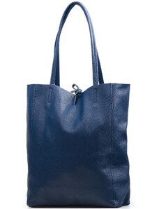 Blaire Kožená shopper kabelka Solange džínově modrá