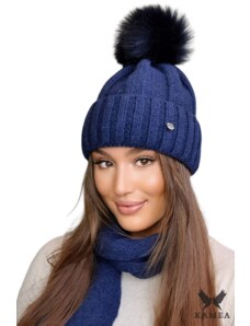 Kamea Woman's Hat K.22.025.13 Navy Blue