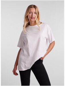 Bílé oversize tričko Pieces Rina - Dámské