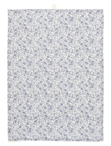 IB LAURSEN Utěrka Dorothea Dusty Blue Flower 50 x 70 cm