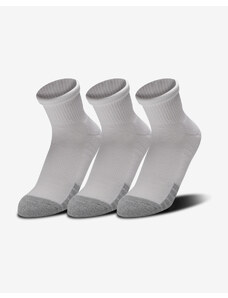 Pánské Ponožky Under Armour Ua Heatgear Quarter 3Pk-Wht