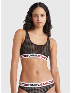 Tommy Hilfiger Černá vzorovaná podprsenka Tommy Jeans - Dámské