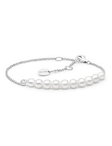 Gaura Pearls Perlový náramek Carina - sladkovodní perla, stříbro 925/1000