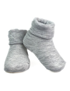 Dětské jednobarevné ponožky v šedé barvě