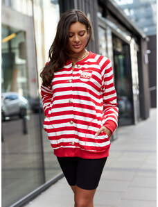 Sweatshirt red and white By o la la cxp1119.red/white