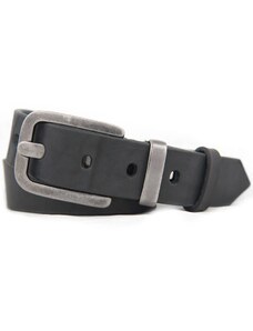 Černý pánský kožený pásek (GP168)
