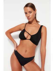 Trendyol Black Triangle Tunnel Bikini Top