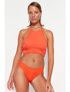 Trendyol Orange Barbell Neck Dekolt Bikiny Top