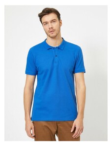 Koton Pánské tričko Saxe Blue s rolákem