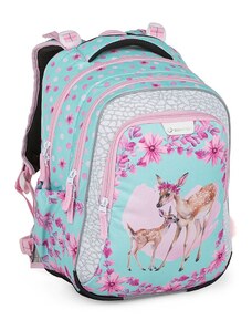 BAGMASTER školní batoh Lumi 23A růžová/modrá