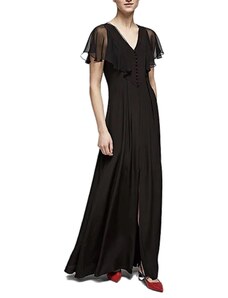 Černé hedvábné šaty - KARL LAGERFELD