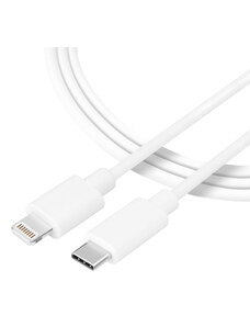 Tactical Smooth Thread kabel USB C/Lightning 1m Bílá