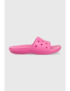 Pantofle Crocs Classic Slide dámské, růžová barva, 204067