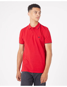 Pánské tričko WRANGLER W7BHK4X47 POLO SHIRT RED