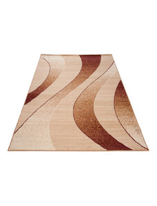 Chemex Moderní koberec Tap - vlnky 5 - světle béžový Rozměr koberce: 80x150 cm