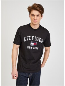 Černé pánské tričko Tommy Hilfiger - Pánské
