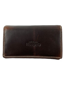 Dámská kožená peněženka Roberto hnědá 5950