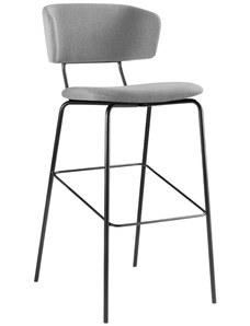 LD Seating  Šedá látková barová židle FLEXI CHAIR 122, 74 cm