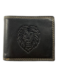 Tillberg Kožená peněženka se lvem černá 2429