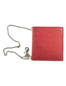 Swifts Kožená peněženka s řetízkem červená 2267
