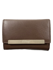 Tillberg Luxusní dámská kožená peněženka hnědá 3599