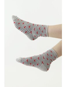 Moraj Thermo ponožky 83 šedé se šedou špicí