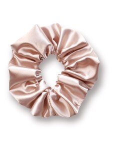 MURU Saténová scrunchie gumička - Broskvová