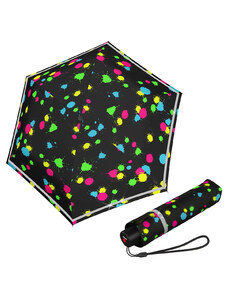 Knirps Rookie Manual Bubble Bust - lehký skládací deštník černá