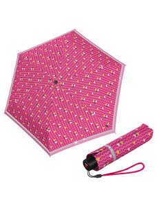 Knirps Rookie Manual Triple Pink - lehký skládací deštník černá