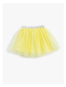 Koton Tutu Mini Skirt with Shiny Lining and Shiny Elastic Waist