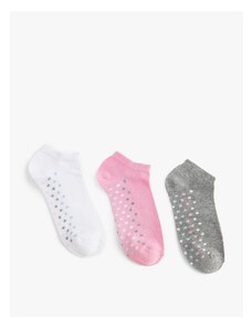 Koton Set of 3 Booties and Socks Polka Dot