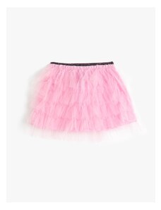 Koton Tutu Skirt Elastic Waist Layered Lined