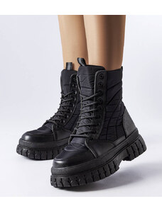 Nespecifikovaný Černé zateplené sněhové boty Collin