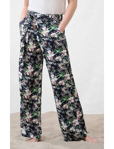 Květované viskózové kalhoty Orsay, velikost 44