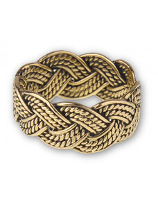 imago Bronzový prsten zapletené provazy