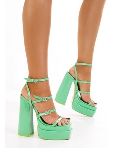 Zapatos Zelené sandály na podpatku Dira