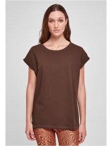 UC Ladies Dámské tričko s prodlouženým ramenem hnědé