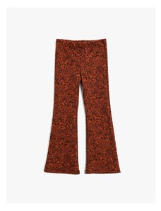 Koton Flared Leg Trousers Floral